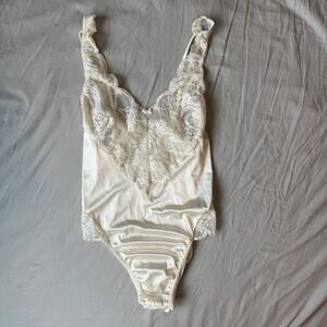 Vintage Gold Tag Victoria Secret Lace Lingerie Bodysuit One Piece Medium 6